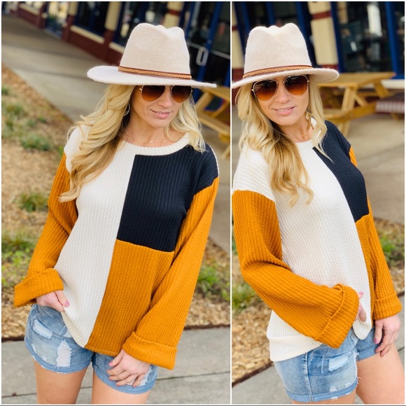 ✨LAST ONE✨NEW ATTITUDE COLOR BLOCK TOP - Picture 5 of 7